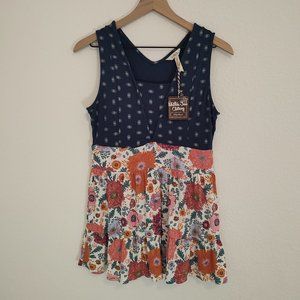 Matilda Jane Small S Feel Good Tank Blouse Shirt Tunic Sleeveless Summer Spring